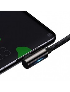 Baseus legendariska vinklade snabbladdningskabel USB typ C - USB typ C 100W 5A 1m svart (CATCS-01)
