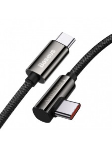 Baseus legendariska vinklade snabbladdningskabel USB typ C - USB typ C 100W 5A 1m svart (CATCS-01)
