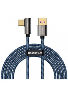 Baseus legendariska vinklade spelkabel USB - USB Typ C 66W 2m Blå (CACS000503)
