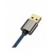 Baseus legendariska vinklade spelkabel USB - USB Typ C 66W 2m Blå (CACS000503)