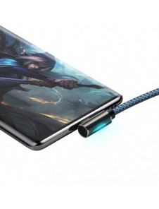 Baseus legendariska vinklade spelkabel USB - USB Typ C 66W 2m Blå (CACS000503)