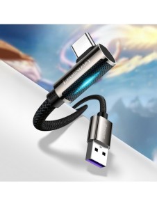 Baseus legendariska vinklade spelkabel USB - USB Typ C 66W 2m Blå (CACS000503)