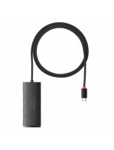 Baseus Lite Series HUB-adapter USB Typ C - 4x USB 3.0 1m svart (WKQX030401)