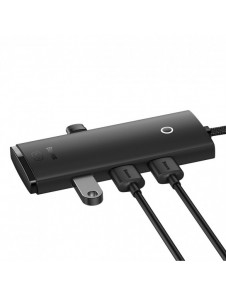 Baseus Lite Series HUB-adapter USB Typ C - 4x USB 3.0 1m svart (WKQX030401)