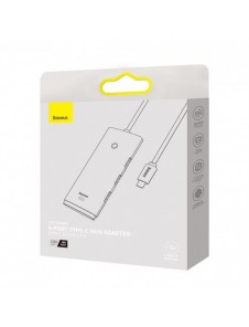 Baseus Lite Series HUB-adapter USB Typ C - 4x USB 3.0 1m svart (WKQX030401)