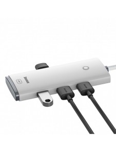 Baseus Lite Series HUB-adapter USB Typ C - 4x USB 3.0 2m vit (WKQX030502)