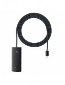 Baseus Lite Series HUB USB Typ C-adapter - 4x USB 3.0 2m svart (WKQX030501)