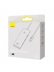 Baseus Lite Series HUB USB Typ C-adapter - 4x USB 3.0 2m svart (WKQX030501)