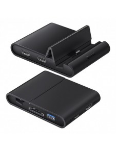 Baseus Mate dockningsstation för telefon USB Typ C HUB svart (WKMD000001)