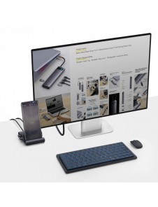 Baseus Mate dockningsstation för telefon USB Typ C HUB svart (WKMD000001)