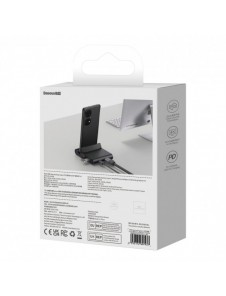 Baseus Mate dockningsstation för telefon USB Typ C HUB svart (WKMD000001)