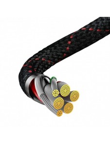 Baseus MVP 2 armbåge rätvinklad strömförsörjningskabel med sido-USB/USB Type C-kontakt 1m 100W 5A Röd (CAVP000420)
