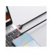 Baseus MVP 2 armbåge rätvinklad strömförsörjningskabel med sido-USB/USB Type C-kontakt 1m 100W 5A Röd (CAVP000420)