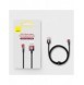 Baseus MVP 2 armbåge rätvinklad strömförsörjningskabel med sido-USB/USB Type C-kontakt 1m 100W 5A Röd (CAVP000420)