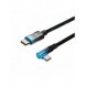Baseus MVP Vinklad armbågskabel Strömförsörjningskabel med sidokontakt USB Typ C / USB Typ C 2m 100W 5A blå (CAVP000721)