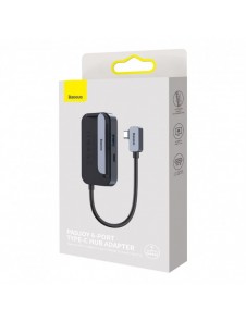 Baseus PadJoy universal 6in1 USB-C USB-C HUB för surfplatta / smartphone - mörkgrå
