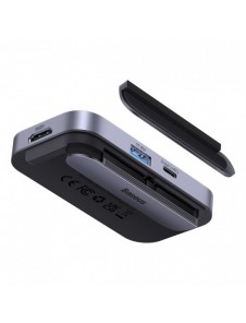 Baseus PadJoy universal 6in1 USB-C USB-C HUB för surfplatta / smartphone - mörkgrå