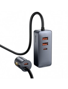 Baseus Share Together billaddare 2x USB / 2x USB Type C 120W PPS Quick Charge Power Delivery grå (CCBT-A0G)