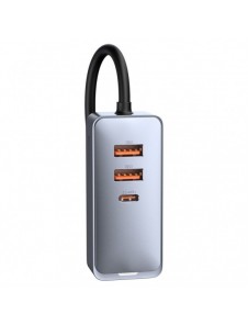 Baseus Share Together billaddare 2x USB / 2x USB Type C 120W PPS Quick Charge Power Delivery grå (CCBT-A0G)