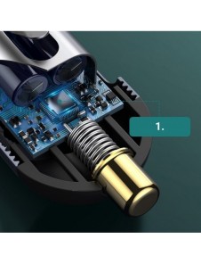 Baseus Share Together billaddare 2x USB / 2x USB Type C 120W PPS Quick Charge Power Delivery grå (CCBT-A0G)