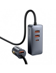 Baseus Share Together billaddare 3x USB / USB Typ C 120W PPS Quick Charge Power Delivery grå (CCBT-B0G)