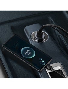 Baseus Share Together billaddare 3x USB / USB Typ C 120W PPS Quick Charge Power Delivery grå (CCBT-B0G)