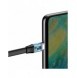 Baseus Enkel platt kabel USB-kabel / USB Typ C SuperCharge 5A 40W Quick Charge 3.0 QC 3.0 23cm grå (CATMBJ-BG1)