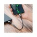 Baseus Enkel platt kabel USB-kabel / USB Typ C SuperCharge 5A 40W Quick Charge 3.0 QC 3.0 23cm grå (CATMBJ-BG1)