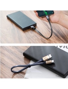 Baseus Enkel platt kabel USB-kabel / USB Typ C SuperCharge 5A 40W Quick Charge 3.0 QC 3.0 23cm grå (CATMBJ-BG1)