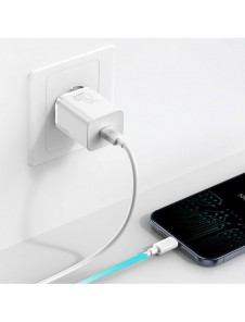 Baseus Super Si 1C snabbladdare USB Typ C 20 W Strömförsörjning vit (CCSUP-B02)