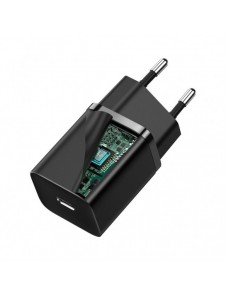 Baseus Super Si 1C snabbladdare USB Typ C 30W Strömförsörjning Snabbladdning svart (CCSUP-J01)