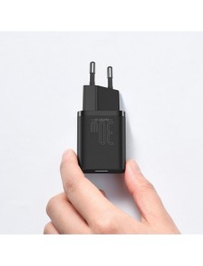 Baseus Super Si 1C snabbladdare USB Typ C 30W Strömförsörjning Snabbladdning svart (CCSUP-J01)