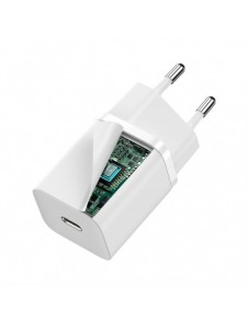Baseus Super Si 1C snabbladdare USB Typ C 30W Strömförsörjning Snabbladdning vit (CCSUP-J02)