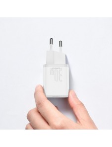 Baseus Super Si 1C snabbladdare USB Typ C 30W Strömförsörjning Snabbladdning vit (CCSUP-J02)