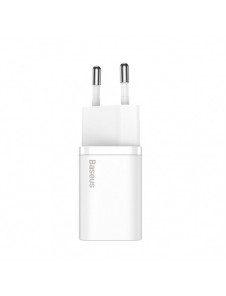 Baseus Super Si 1C snabb väggladdare USB Typ C 25W Power Delivery Quick Charge vit (CCSP020102)