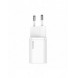 Baseus Super Si 1C snabb väggladdare USB Typ C 25W Power Delivery Quick Charge vit (CCSP020102)