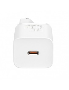 Baseus Super Si 1C snabb väggladdare USB Typ C 25W Power Delivery Quick Charge vit (CCSP020102)