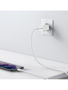 Baseus Super Si 1C snabb väggladdare USB Typ C 25W Power Delivery Quick Charge vit (CCSP020102)
