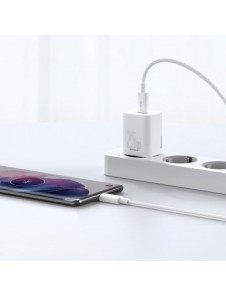 Baseus Super Si 1C snabb väggladdare USB Typ C 25W Power Delivery Quick Charge vit (CCSP020102)