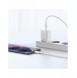 Baseus Super Si 1C snabb väggladdare USB Typ C 25W Power Delivery Quick Charge vit (CCSP020102)