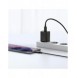 Baseus Super Si snabbladdare Quick Charge 3.0 Strömförsörjning 25W 3A + Kabel USB Typ C - USB Typ C 3A 1m svart (TZCCSUP-L01)