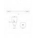 Baseus Super Si snabbladdare Quick Charge 3.0 Strömförsörjning 25W 3A + Kabel USB Typ C - USB Typ C 3A 1m svart (TZCCSUP-L01)
