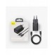 Baseus Super Si snabbladdare Quick Charge 3.0 Strömförsörjning 25W 3A + Kabel USB Typ C - USB Typ C 3A 1m svart (TZCCSUP-L01)