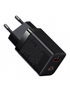 Baseus Super Si Pro snabbladdare USB / USB Typ C 30W Strömförsörjning Snabbladdning svart (CCSUPP-E01)