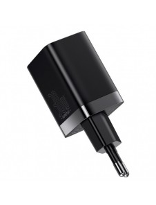 Baseus Super Si Pro snabbladdare USB / USB Typ C 30W Strömförsörjning Snabbladdning svart (CCSUPP-E01)