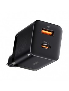 Baseus Super Si Pro snabbladdare USB / USB Typ C 30W Strömförsörjning Snabbladdning svart (CCSUPP-E01)