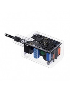 Baseus Super Si Pro snabbladdare USB / USB Typ C 30W Strömförsörjning Snabbladdning svart (CCSUPP-E01)