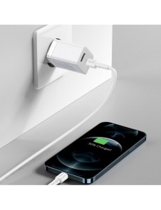 Baseus Super Si Pro USB / USB Typ C Snabbladdare 30W Strömförsörjning Snabbladdning vit (CCSUPP-E02)