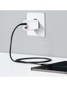 Baseus Super Si Pro USB / USB Typ C Snabbladdare 30W Strömförsörjning Snabbladdning vit (CCSUPP-E02)