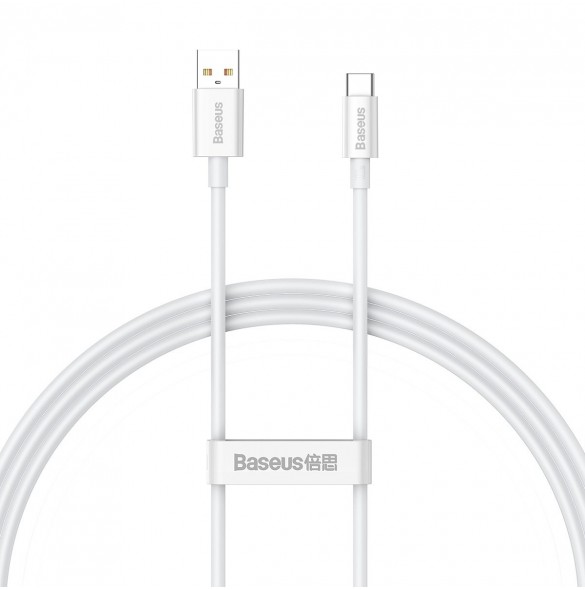 Baseus Superior Series-kabel med snabbladdning USB-A - USB-C 100W 480Mbps 1m vit